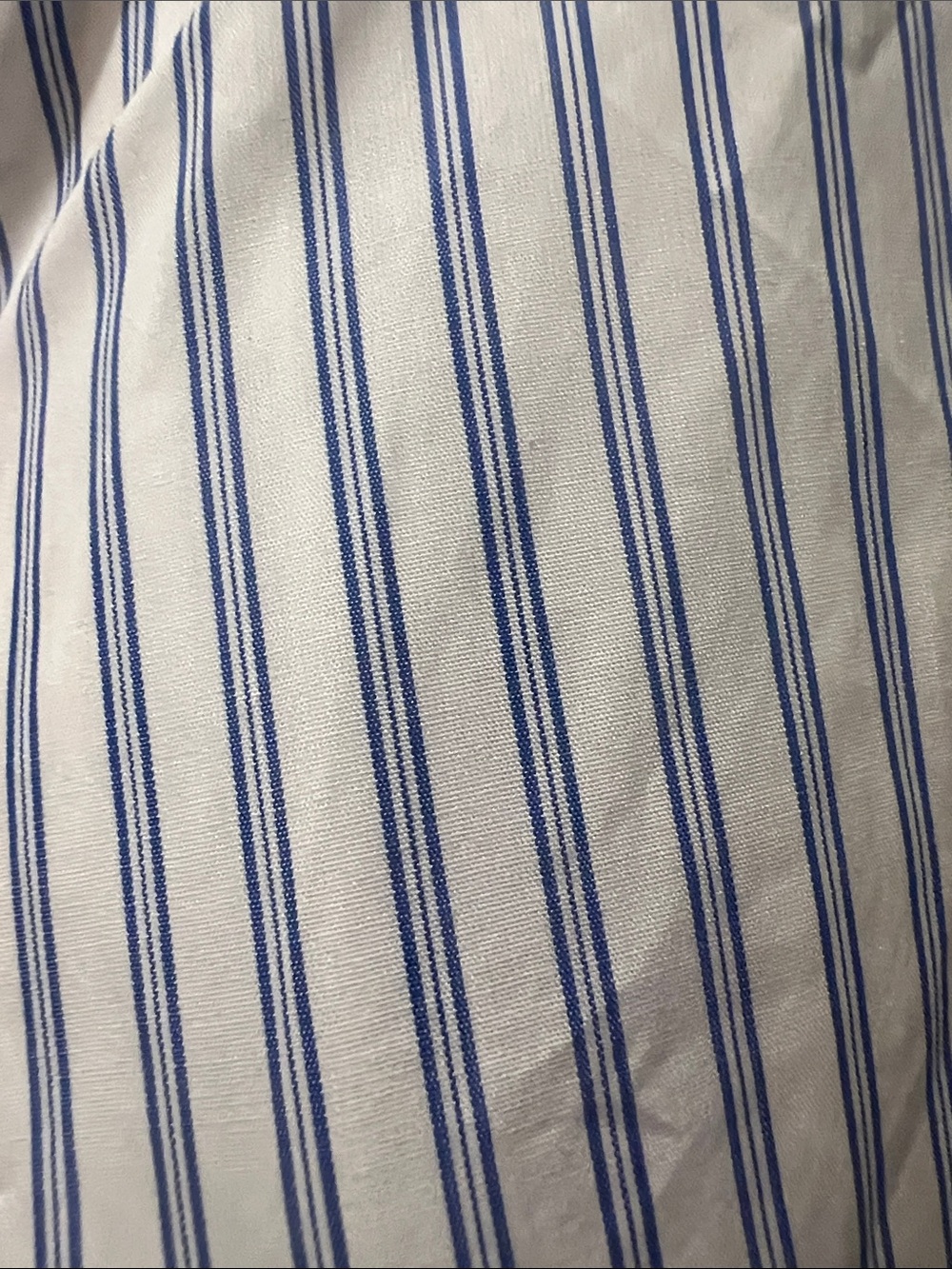 Zara NWT Color block Dress Shirt with Blue Pinstripes - XL - Picture 8 of 9